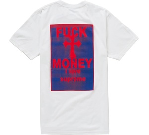 Supreme/シュプリーム/24FW/Fuck Money Tee/ファックマネーTシャツ/ホワイト/XLサイズ/半袖Tシャツ/両面プリント