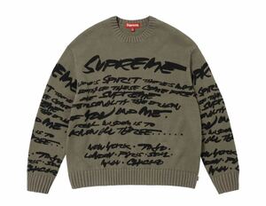 【Sサイズ】 Futura Sweater（フューチュラセーター） supreme シュプリーム 2024ss spring summer 春夏 新作 olive オリーブ