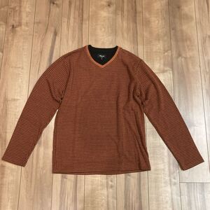 MEN’S BIGI フクレ千鳥ジャガードカットソー サイズ2 Mサイズ ロンT メンズビギ