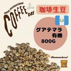 コーヒー生豆 グアテマラ有機栽培 800g