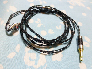 切り込み入り MMCX 8N-OFC 3.5mm3極 オヤイデ P-3.5G + カーボン調 スリーブレス （4.4mm5極 対応可） Shure Westone Campfire iPod iPhone