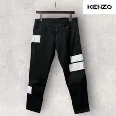 即完売 KENZO PARIS ペイント ブラックデニム 黒 31 ケンゾー