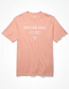 * ラスト * 正規品 アメリカンイーグル Tシャツ AE Super Soft Graphic T-Shirt XXL / Coral *