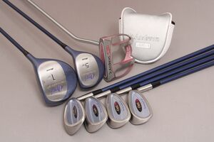 【美品あり】ミズノ レディース クラブセット 7本《1W/5W/5/7/9/S/PT》Mizuno Opti/St.Andrews AK-1《L》シャフト美品 ゴルフ ＃140※G335