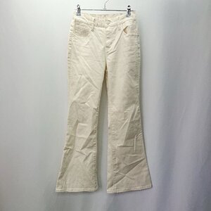 ◇ PICCADILLY JEANS ピカデリー ジーンズ 無地 フレアデニムパンツ サイズ36 アイボリー系 レディース E