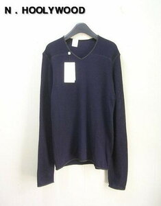 36￥19,950 未使用【N . HOOLYWOOD V-NECK KNIT 922-KT01 NH12F-084 NAVY ミスターハリウッド Vネックニット セーター カットソー】