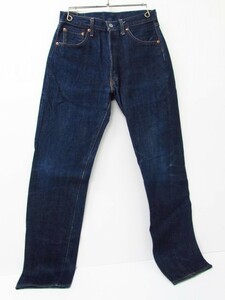 LEVI‘S リーバイス 濃紺 90s 日本製 50S-XX J09A 復刻 赤耳 デニムパンツ ジーンズ SIZE:31 ⊥FG6685