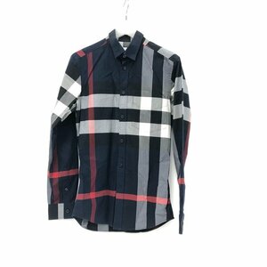 BURBERRY　バーバリー　チェック　長袖シャツ　XSサイズ【CKAR2033】