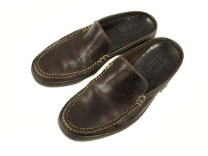 パラブーツ Paraboot BAHAMAS バハマ スリッポン レザー モカシンシューズ ブラウン 5.5 メンズ