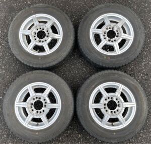 【バリ溝】軽トラ 12インチ 4.5j+43 pcd100 4h pcd110 4h pcd114.3 4h マルチホイール JWL-T DUNLOP WINTERMAXX SV01 145R12 6PR LT