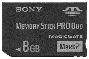 【中古】 ソニー 著作権保護機能搭載 IC記録メディア メモリースティック PRO デュオ 8GB MS-MT8G 2T