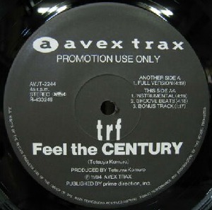 $ trf / Feel the CENTURY (FULL VERSION) 限定レコード (AVJT-2244) YYY273-3205-2-2+