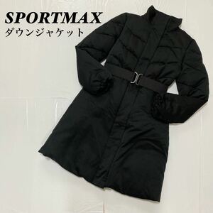 Max Mara マックスマーラ SPORTSMAX スポーツマックス コート ダウンコート コート ダウン ロング ダウンジャケット トップス ブラック