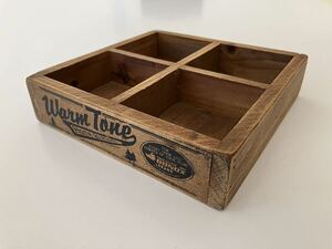 DULTON(ダルトン)4PARTITION WOODEN BOX/ウッドボックス/木箱 /BONOX/ナチュラル