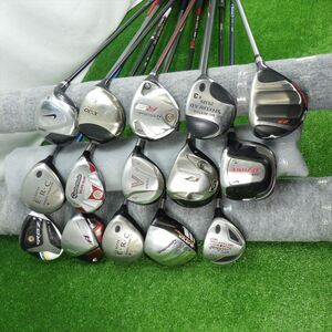 （A606）フェアウエイウッド・レスキュー各種１５本セット 　　Taylormade・MIZUNO・Callaway・Titleist・NIKE・DUNLOP