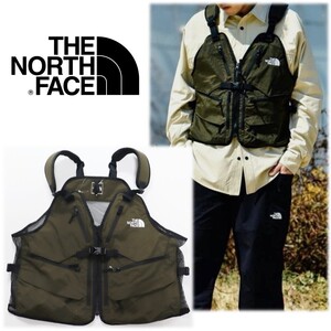 《THE NORTH FACE ザ ノースフェイス》新品 定価27,500円 アウトドア キャンプ 収納力抜群 ギアメッシュベスト ユニセックス M S0826