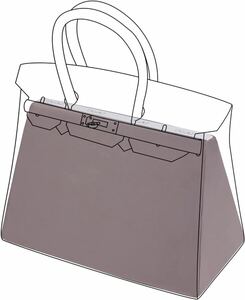 DGAZ バッグピロー バッグシェイパー 形崩れ防止 バッグシェイパー 枕シェイパー ハーキン適用 Birkin 25/30/35/40 Bags（パープル）