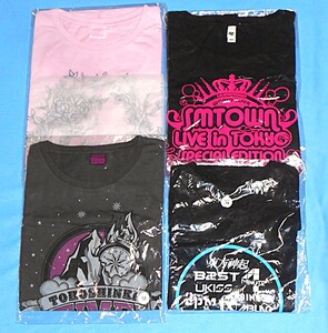 TH12/東方神起 PINK-　LIVE TOUR 2014 ～TREE～Tシャツ＆smtown live in tokyoTシャツ等　4種類 Mサイズ