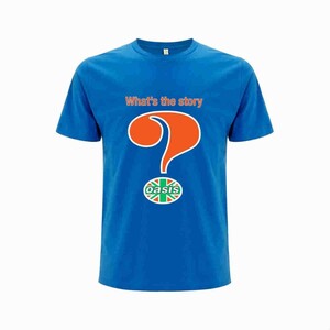 Oasis バンドTシャツ オアシス Question Mark BLUE M