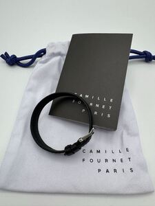 未使用品 カミーユフォルネ ブレスレット ヴォーリス ブラック camille fournet カミーユ フォルネ 財布 ベルト 時計ベルト