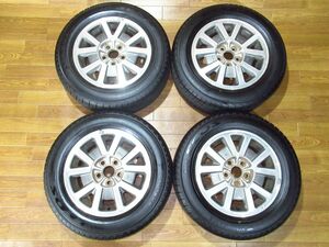 トヨタ ST165セリカ純正 6J-14+39 100/5H ヨコハマ ES300 195/60R14 14インチアルミホイール+タイヤ付き4本