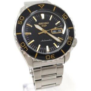 ●SEIKO セイコー 5スポーツ SBSA261 メンズ腕時計 ブラック文字盤 4R36-16D0 自動巻き デイト 中古[ne]u720