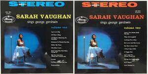 MERCURY 英盤 サラ・ヴォーン ガーシュウィンを歌う Vol.1&2 STEREO 2LP / Sarah Vaughan Sings George Gershwin Vol.1&2