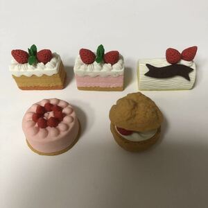 消しゴム　ミニチュア　ケーキ　シュークリーム