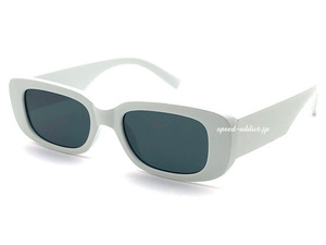 CHICANO SQUARE NARROW SUNGLASS WHITE × SMOKE/チカーノスクエアナローホワイトスモークカラーレンズハードコアスケーターロサンゼルス