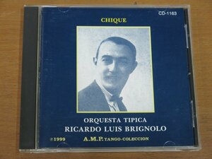 CD タンゴ リカルド・ルイス・ブリニョーロ楽団 第2集 CD-1163 A.M.P. 中古品 RICARDO LUIS BRIGNOLO VOL.2