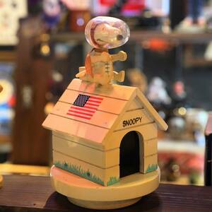 1969 Astronaut Snoopy Music Box オルゴール スヌーピー アストロノーツ ビンテージ 雑貨 ガレージ バー インテリア コレクション