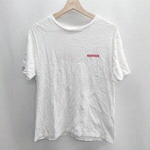 ◇ ⊂ ungrid アングリッド ワンポイントロゴ バック 半袖 Tシャツ フリーサイズ ホワイト レディース E