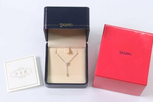 田崎真珠 TASAKI タサキ K18WG ダイヤモンド D0.09ct ネックレス ペンダント ケース付き 7962-A