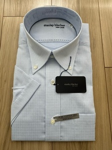 スタンリーブラッカー　Stanley blacker　半袖　シャツ　半袖シャツ　メンズ　ドレスシャツ　サイズ339新品　HXN013