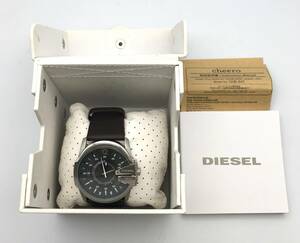 9613K☆DIESEL ディーゼル 腕時計 DZ-1206 不動品 レザーベルト メンズ