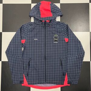 【759】 美品 FCRB ウォームアップ ジップ パーカー S ブリストル warm up jacket bristol ソフ soph ナイロン ロゴ プリント