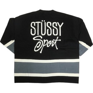 STUSSY ステューシー HOCKEY SWEATER BLACK セーター 黒 Size 【XL】 【新古品・未使用品】 20810768