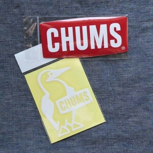 2枚セット CHUMS ステッカー CH62-1072 CH62-1547 新品 防水素材