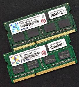 1円スタート 16GB (8GB 2枚組) PC3L-12800S DDR3L-1600 S.O.DIMM 204pin 2Rx8 ADVANTECH (Samsung) 低電圧対応 8G 16G (管:SB0601-5E