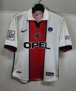 98-99パリサンジェルマン PSG(A)#7 レオナルド Leonardo 半袖 Nike正規 リーグ仕様 M