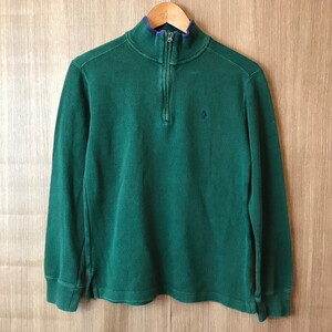 《キッズ》Polo Ralph Lauren ポロ ラルフローレン ハーフジップ コットン ニット セーター L 14/16 古着 k24110189