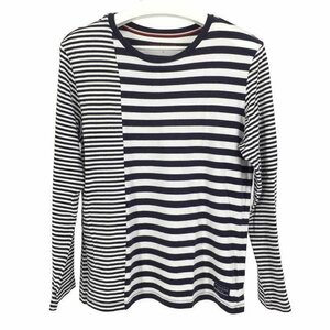 トミーヒルフィガー Tommy Hilfiger カットソー ロンT S ネイビー ボーダー柄