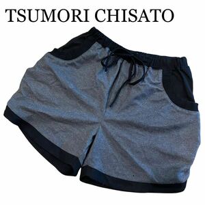 【1円〜】TSUMORI CHISATO/ツモリチサト ショートパンツ グレー×ブラック サイズ2 M～L