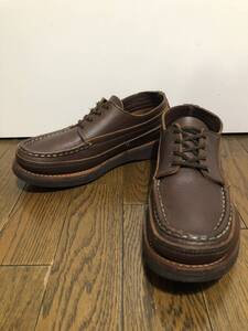 別注 RUSSELL MOCCASIN ラッセルモカシン オックスフォード シボ革 7 1/2D ブラウン