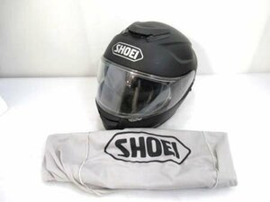 ショウエイ SHOEI ヘルメット GT-Air フルフェイス Mサイズ 57cm マットブラック 製造年月日2014/02/22 収納袋付 スポンジ劣化あり 中古 ■