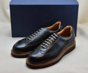 JALAN SRIWIJAYA　ジャランスリワヤ　高品質レザースニーカー EXTRA LIGHT SOLE BLACK CALF　210306-6　24.5-25cm相当　未使用品