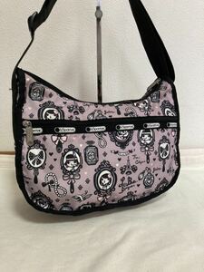 【極美品】lesportsac レスポートサック ショルダーバッグ ポーチ付き ピンク女の子柄 可愛い お洒落 激安！