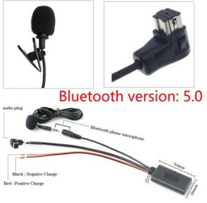 a712 auxオーディオ入力ワイヤレス Bluetooth Ver5.0 ハンズフリーマイクアダプタケーブル パイオニアIPバス 11Pin pioneer