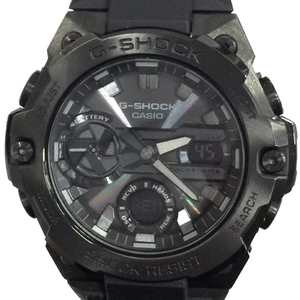 1円 カシオ G-SHOCK Gスチール 電波ソーラー 腕時計 メンズ ブラック GST-B400BB-1AJF 付属品あり 稼働 CASIO