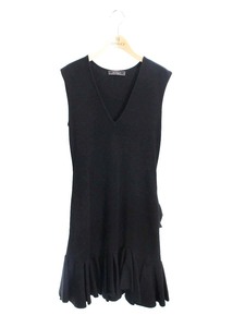 FOXEY フォクシーブティック ワンピース 38 Knit Dress ブラック クールマーメイド ニット